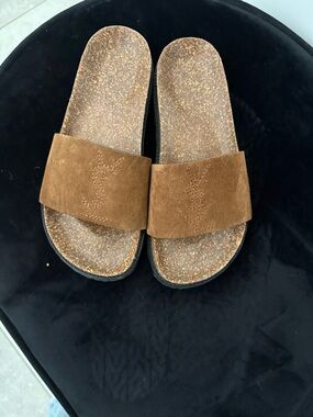 YSL Joan Suede Slide size 7